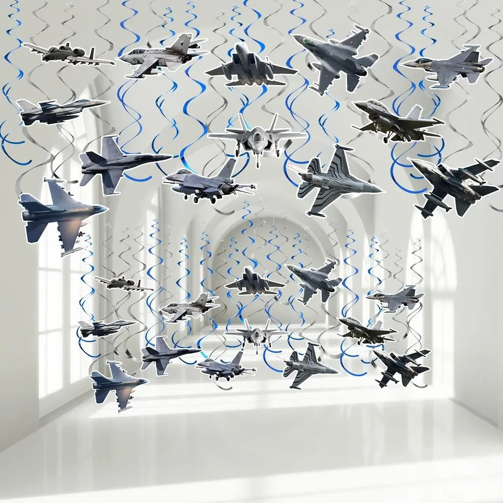 26 Pieces Airplane Hanging Swirl Decoration Hanging Swirls Kids Birthday